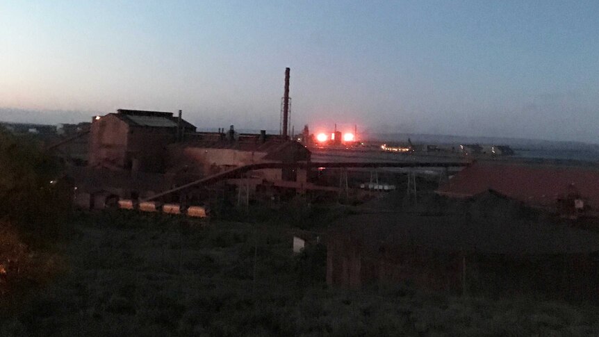 Arrium burns off gas during SA power outage