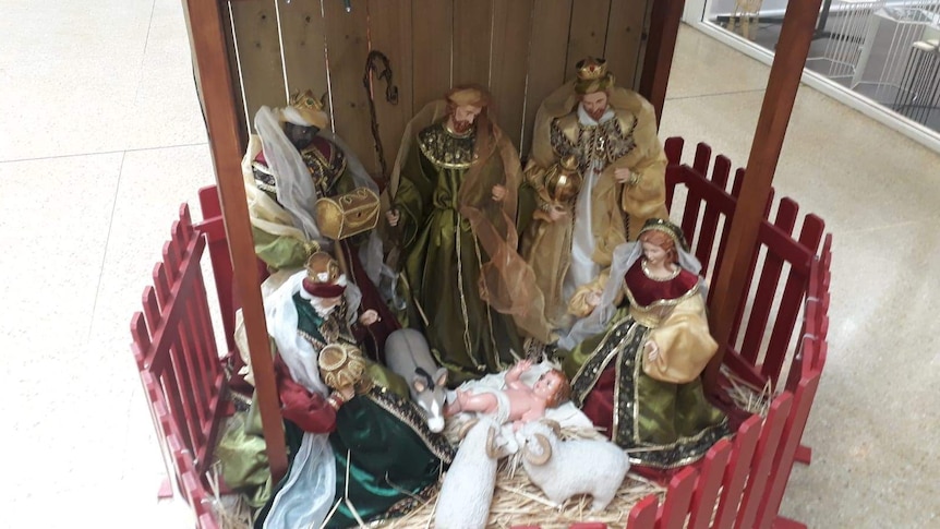 The nativity scene at Eastwood Shopping Centre