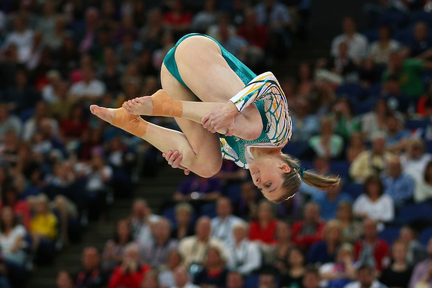 Lauren Mitchell is looking to make history in the floor exercise final