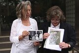 Michelle and Adele Zimmerman at an inquest into their mother's death