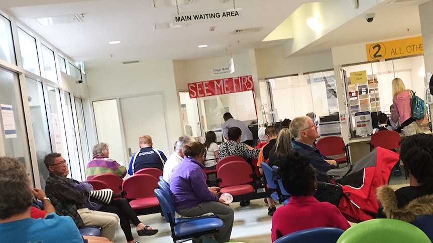 Royal Hobart Hospital emergency department waiting room, November 2016.