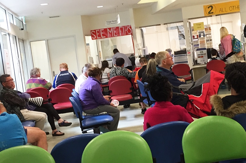 Royal Hobart Hospital emergency department waiting room, November 2016.