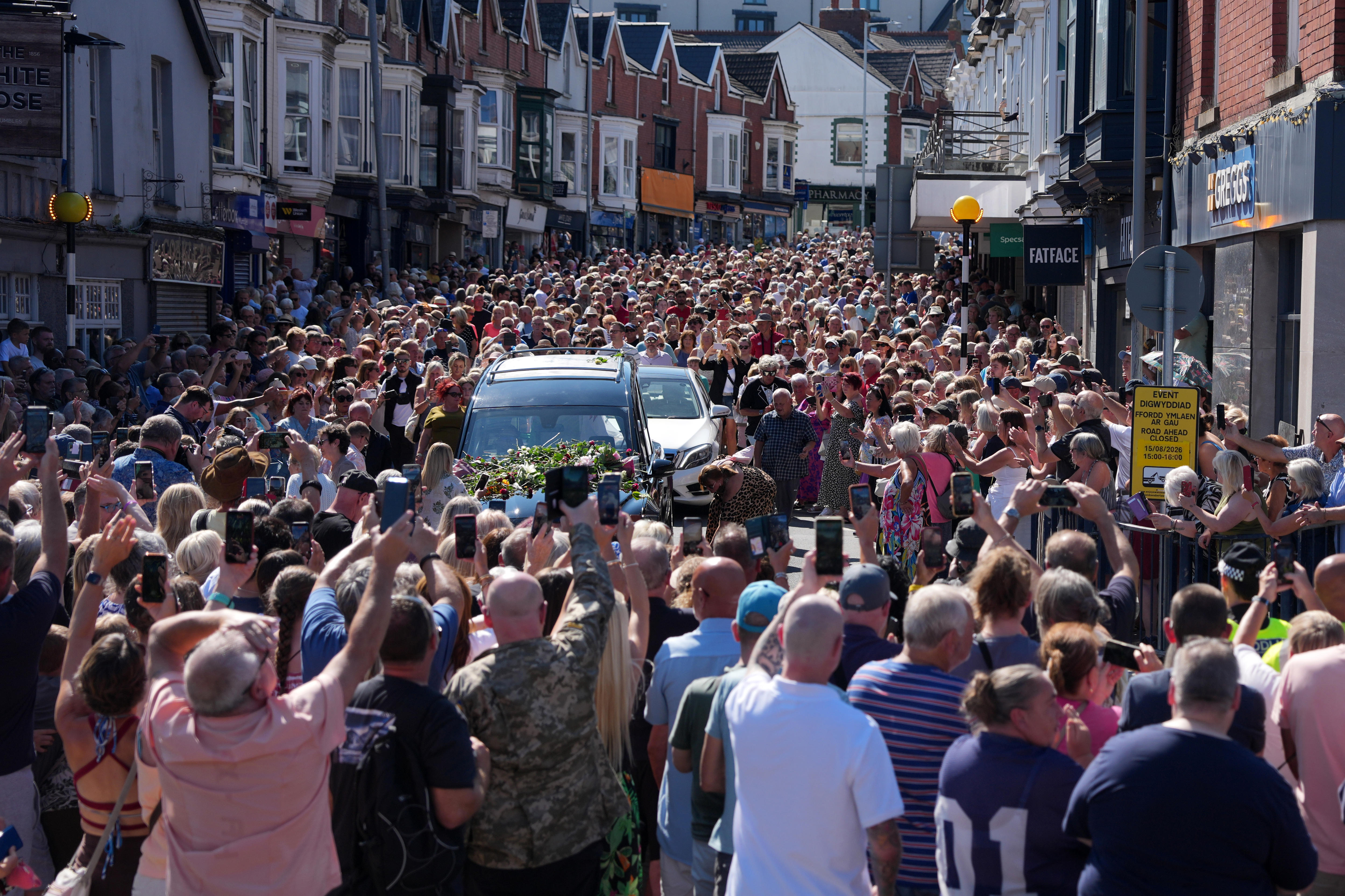 Fans line streets of Welsh village to farewell pop legend Bonnie Tyler