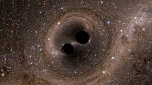 Computer simulation of black holes colliding