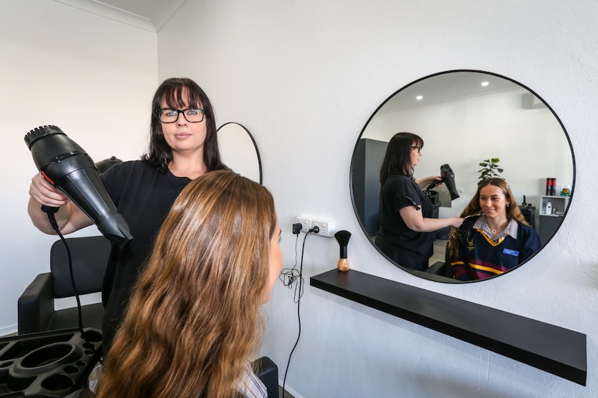Rochelle Vella, 17, has grown up without a local hairdresser.