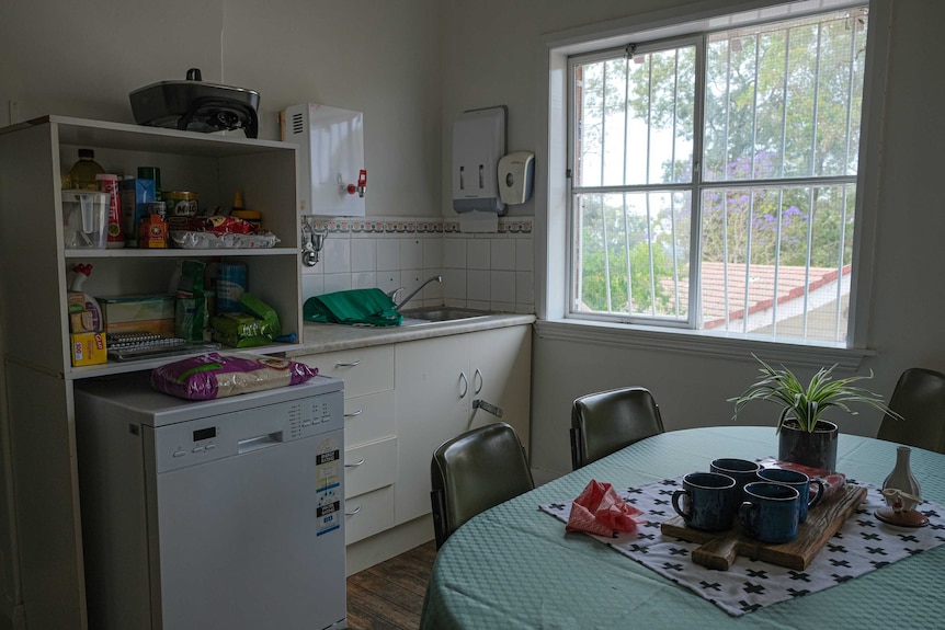 Photography of a shared kitchen at Beecroft House.