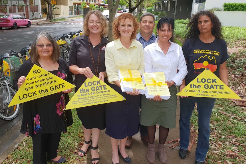 Butchulla people join Lock the Gate and Wide Bay Burnett farmers in handing over more than 500 letters condemning fracking.