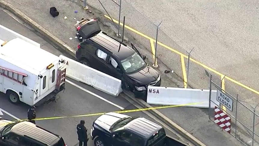 Suspect Detained After Shooting Outside NSA Headquarters (Photo: AP/WUSA TV-9)