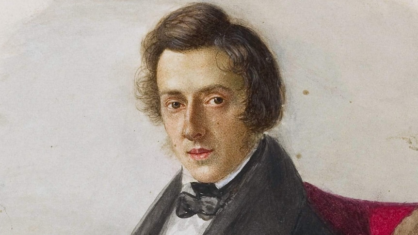 Portrait of Fryderyk Chopin by Maria Wodzińska