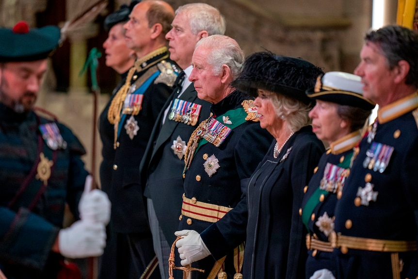 King Charles during service for Queen Elizabeth at St Giles' Cathedral in Scotland