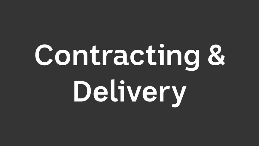 Click for more information on the ABC's Contracting and Delivery