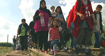 Asylum seekers on their journey through Europe