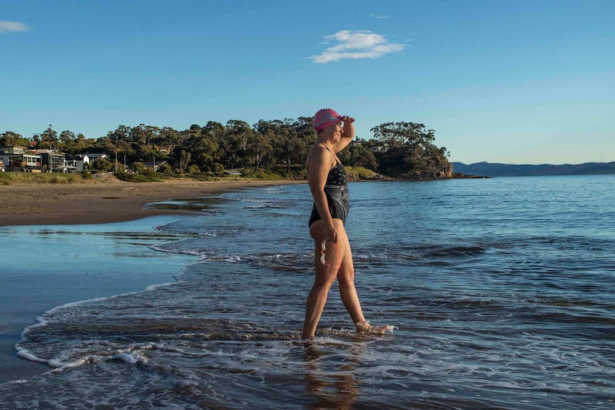 Bronwen Puleston-Jones looks out to the ocean.