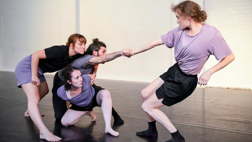 A group of dancers at Catapult Dance Choreographic Hub