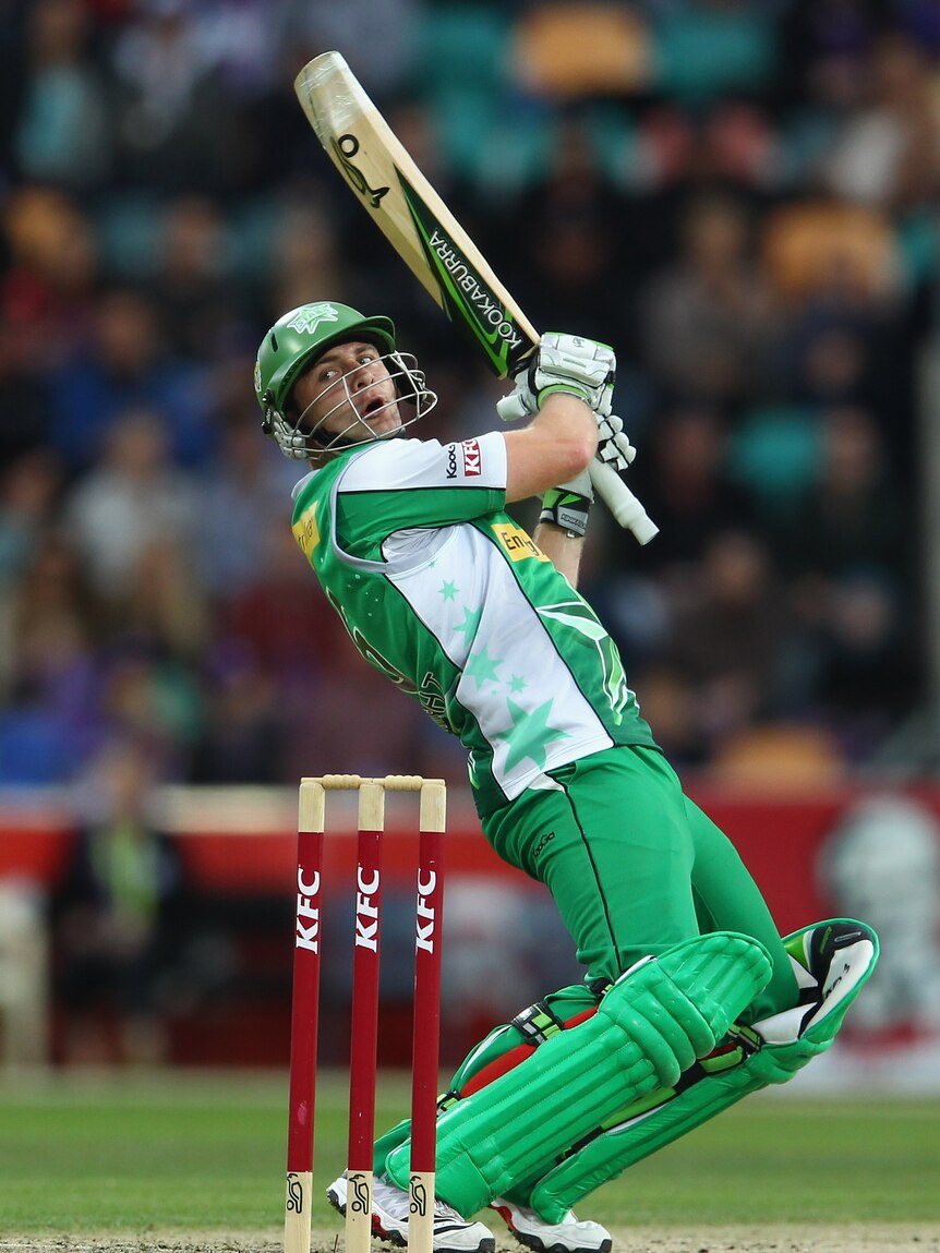 What a knock ... Luke Wright hits out against the Hurricanes (Robert Cianflone: Getty Images)