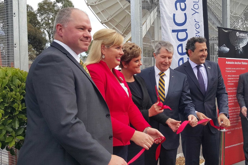 Satellite dish opening at Mawson Lakes