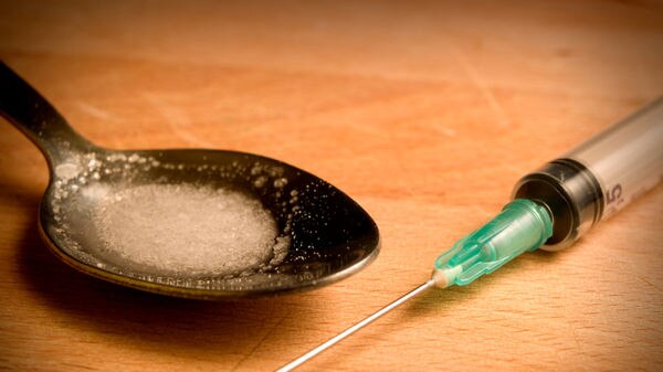 cocaine and needle