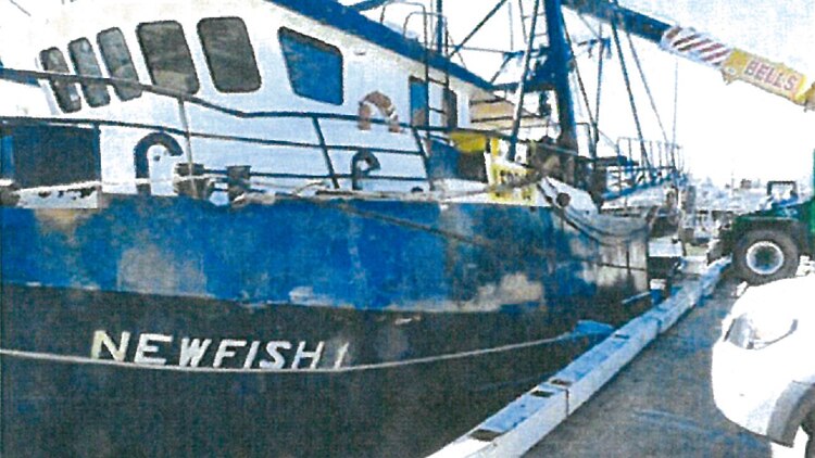 The Austral Fisheries vessel Newfish 1, the boat on which Ryan Donoghue died in 2013.