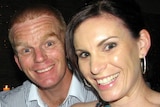 Senior Constable Leeding, pictured with his wife Sonia, was shot while responding to a hold-up at Pacific Pines last week.