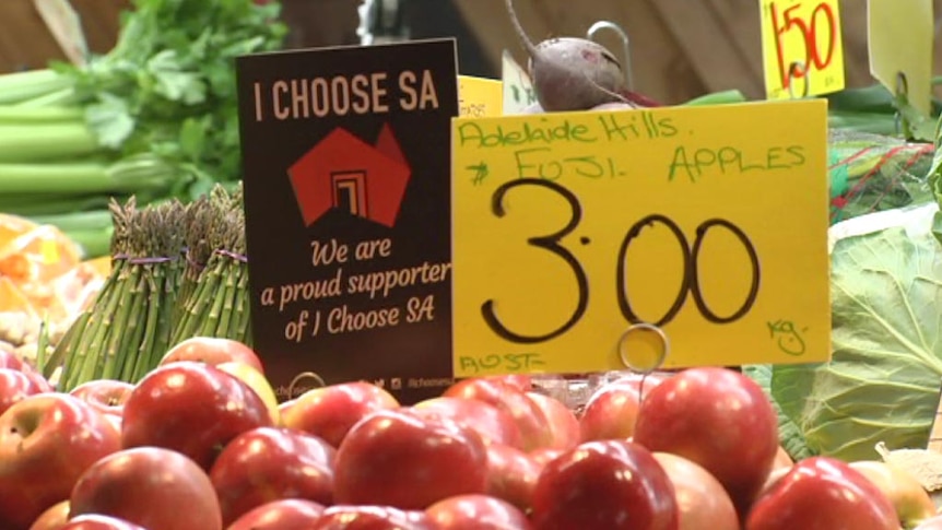 Brand SA logo at Adelaide Central Markets