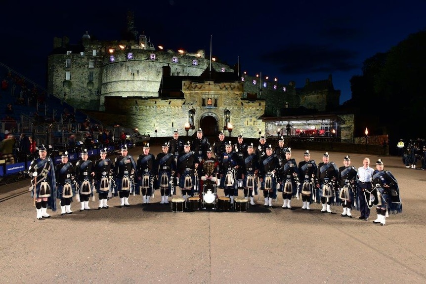 Canberra City Pipes and Drums at Edinburgh Castle