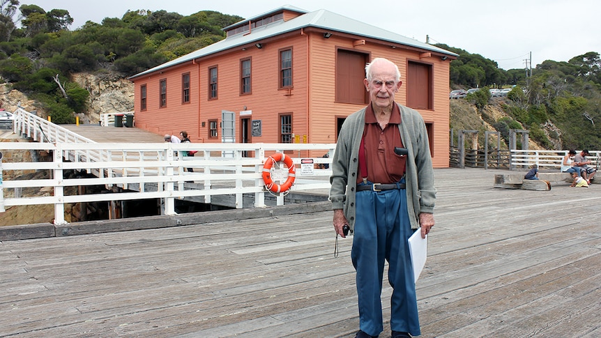 Jerry Johnson has compiled a history of the Tathra wharf to be displayed in the wharf's museum.