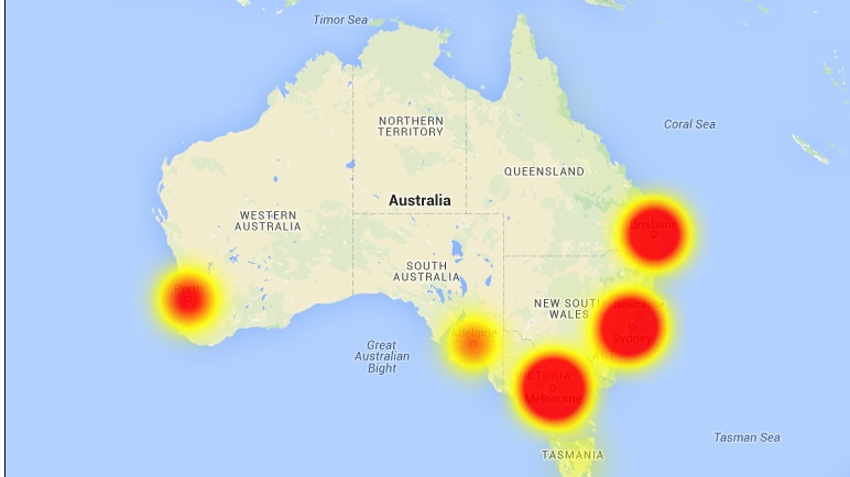 Telstra outage map