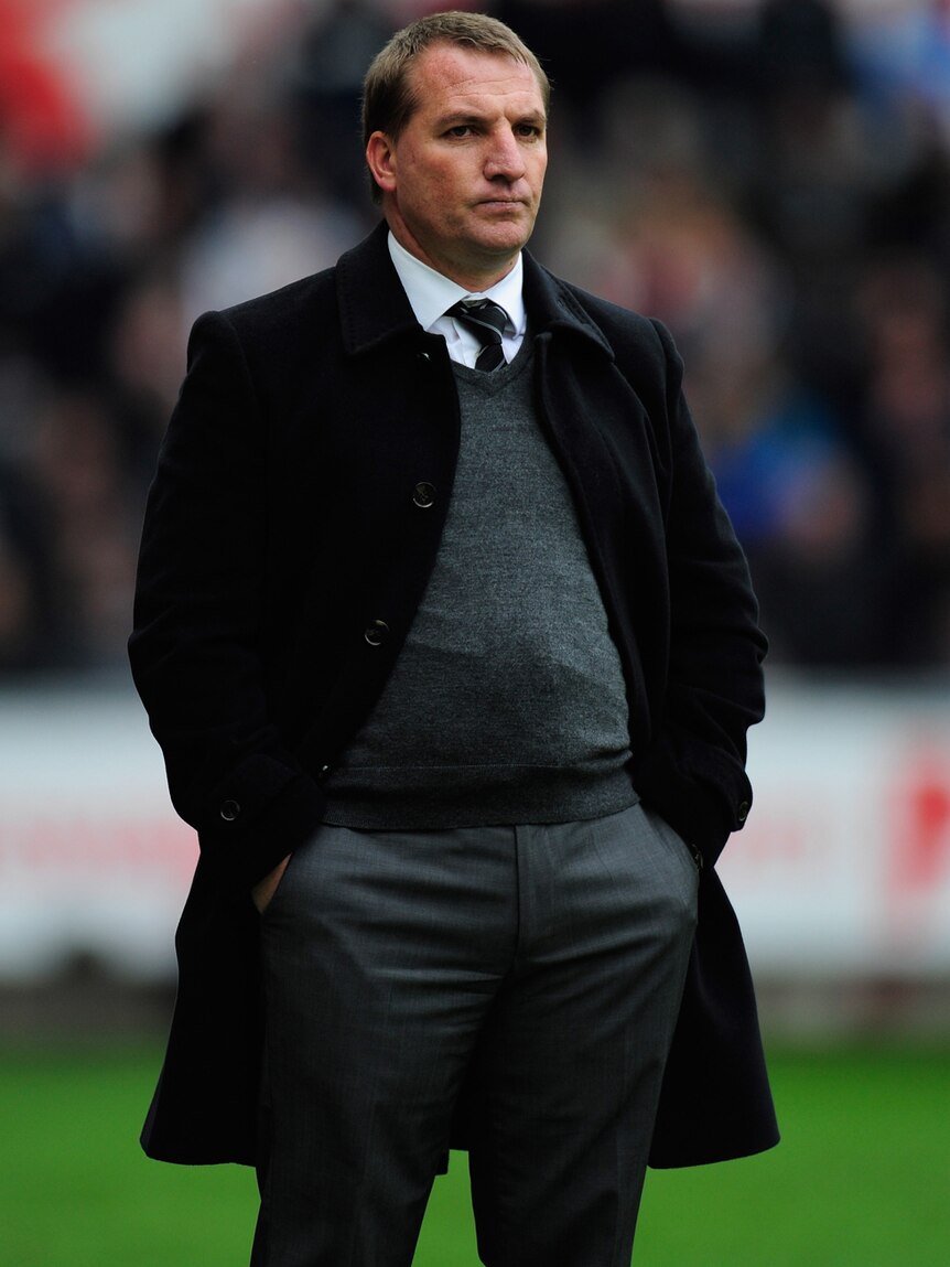 File photo of Brendan Rodgers in suit