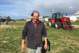 Jack Cotton on his Kelvedon farm in Tasmania