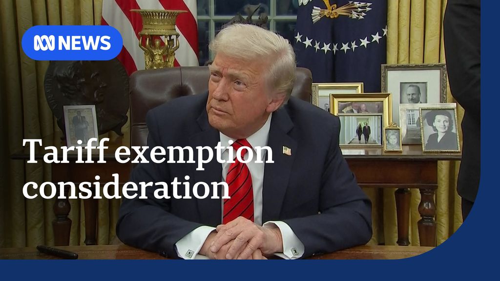 Donald Trump considering exemption for Australia for tariffs - ABC News