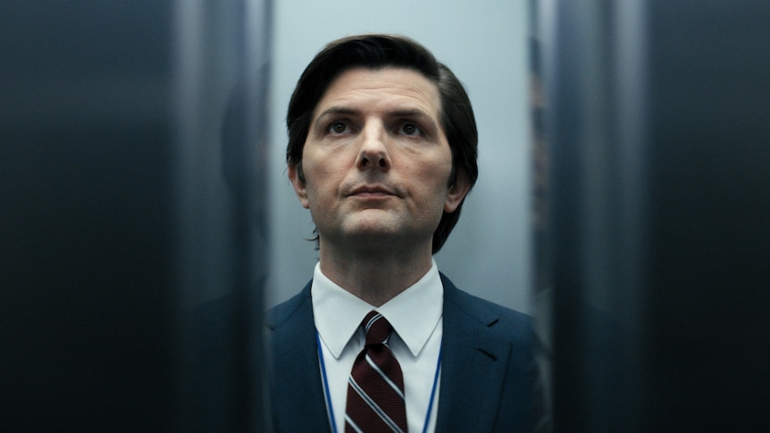 Adam Scott as Mark in Severance 