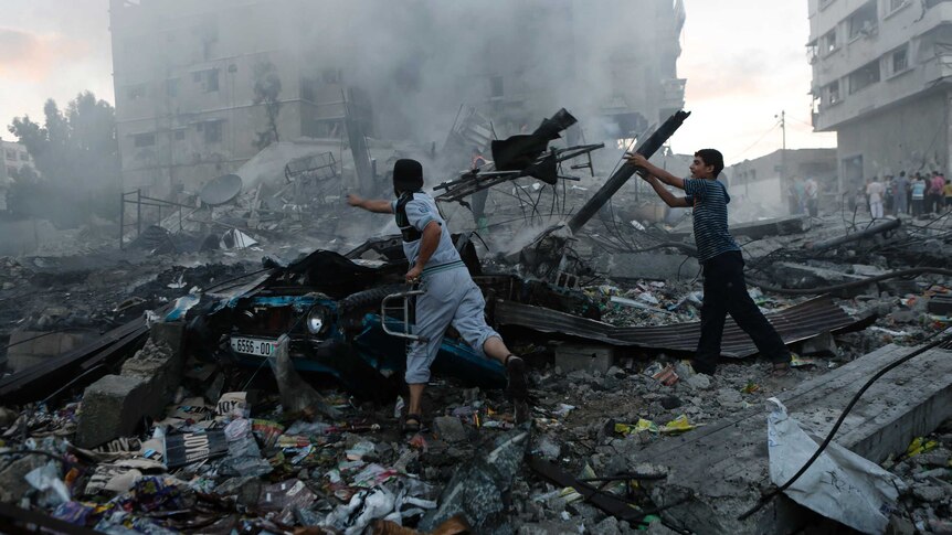 15 killed in UN school bombing in Gaza on July 24, 2014.