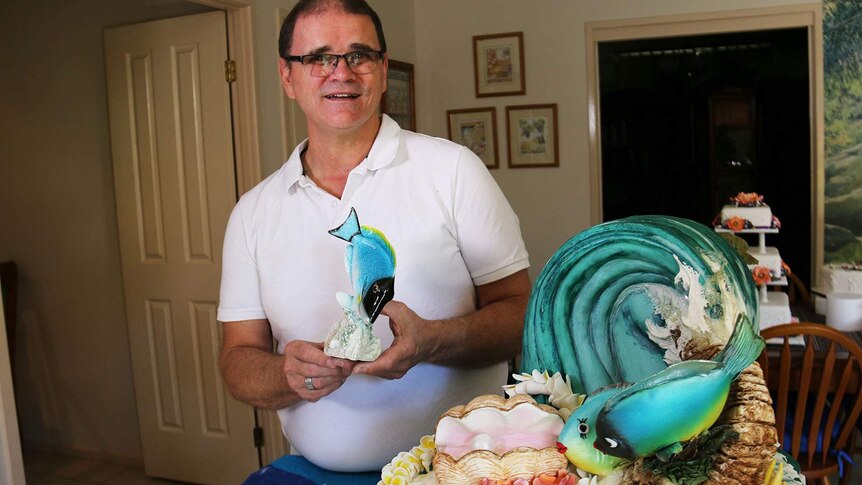 A reef cake entered in the Ekka cake competition