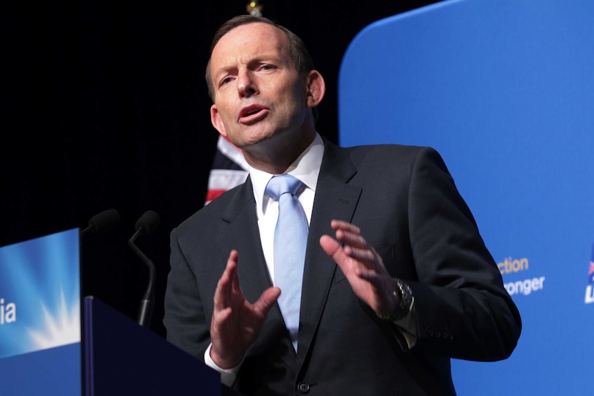 Prime Minister Tony Abbott addresses the Federal Liberal Party of Australia 57th Federal Council held in Melbourne.