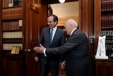 Papoulias and Samaras meet for talks
