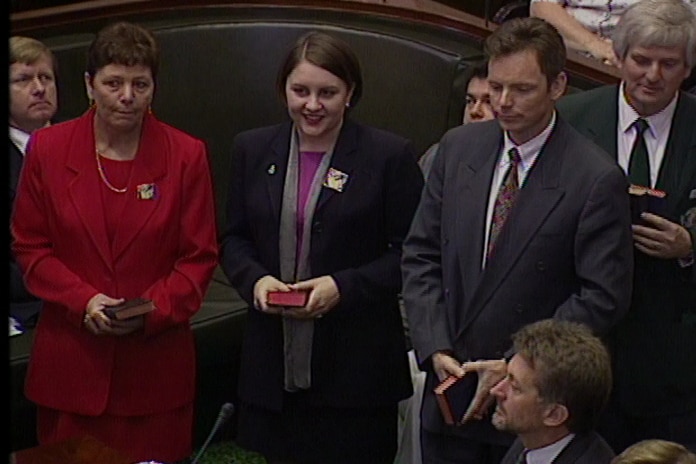 A parliamentary swearing in ceremony