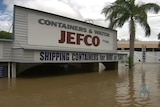 Several businesses in Gympie's main street have been inundated.