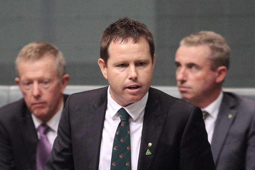 Nationals MP Andrew Broad speaks to the Parliament.