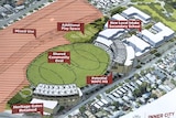 An artist impression of the new Inner City College to be built at Kitchener Park in Subiaco.