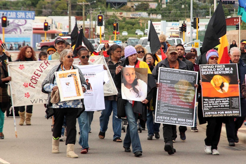 Rally held mark anniversary of Ms Dhu death