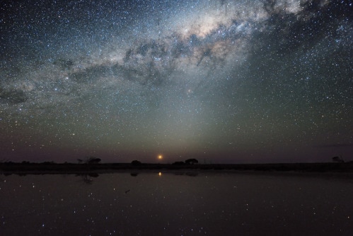 A photo of Lake Tyrrell shared on a Chinese travel blog.