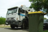 Garbage truck and bin