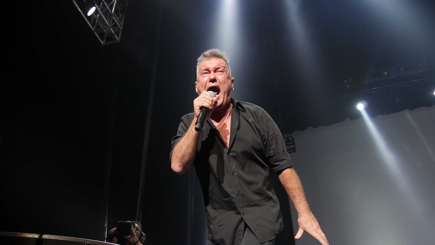 Jimmy Barnes performs at the Sydney Entertainment Centre.