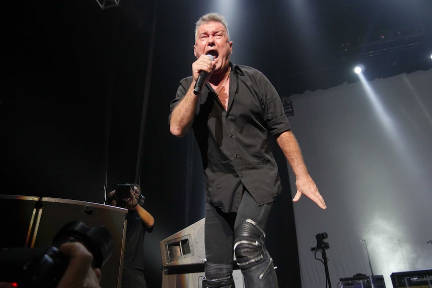 Jimmy Barnes performs at the Sydney Entertainment Centre.