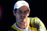 Show of superiority ... Andy Murray plays a backhand against Robin Haase.