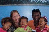 Struck by tragedy: Emily and Emmanuel Rejouis and their daughters Zenzie, 3, Alyahna, 2, and Kofie-Jade, 5.