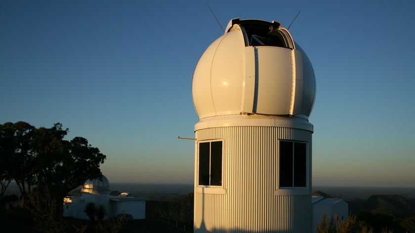 One of the telescopes at the Siding Spring Observatory near Coonabarabran in New South Wales