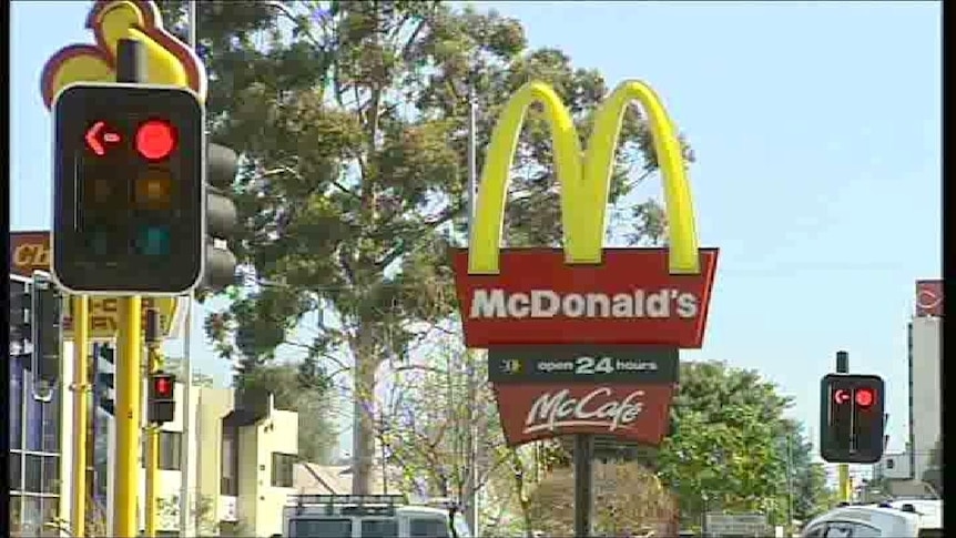 McDonald's stores targeted by axe-wielding bandits.
