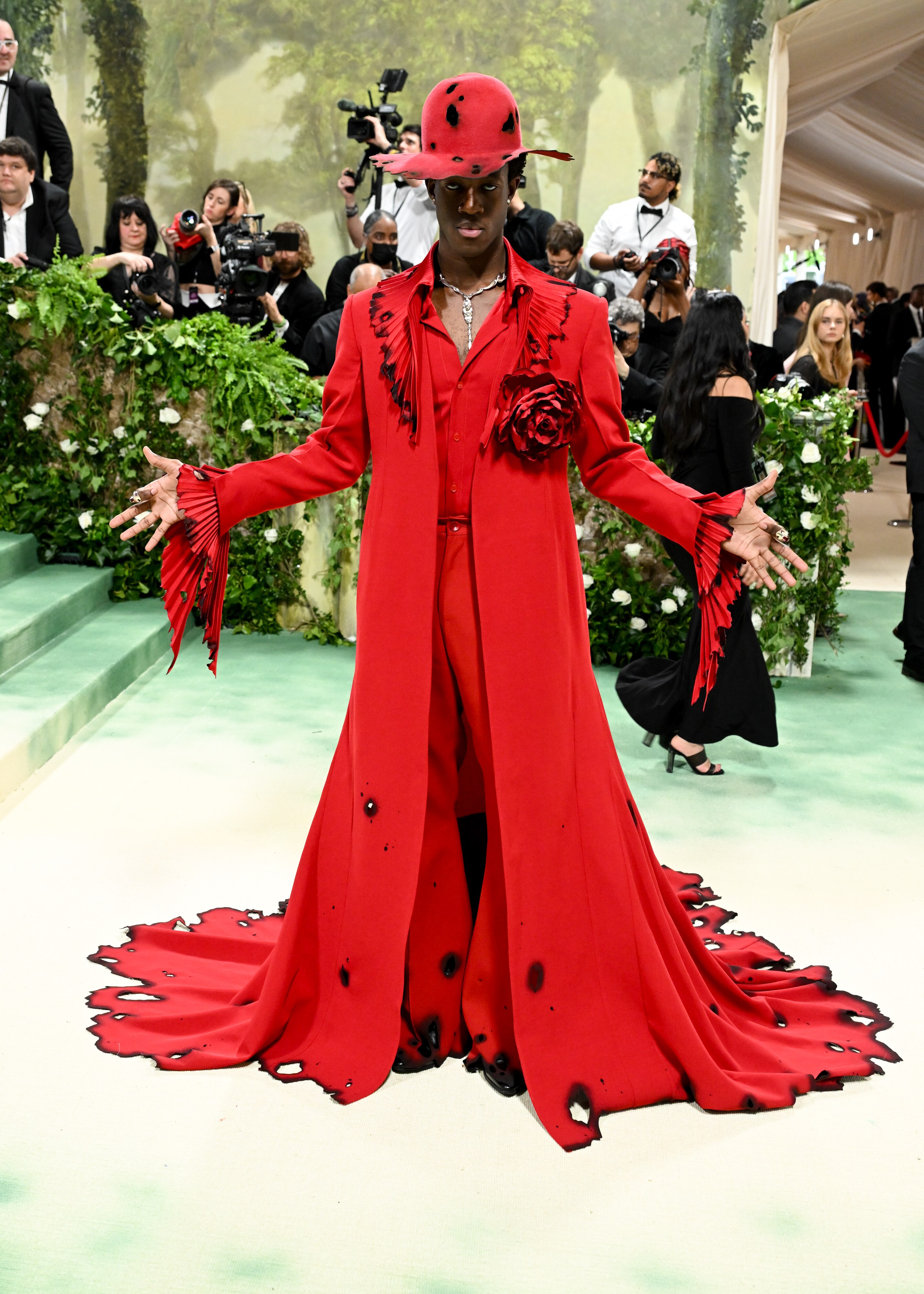 Model Wisdom Kaye wore Robert Wun to the 2024 Met Gala