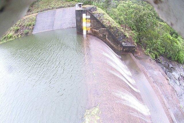 Copperlode Falls Dam overflowing